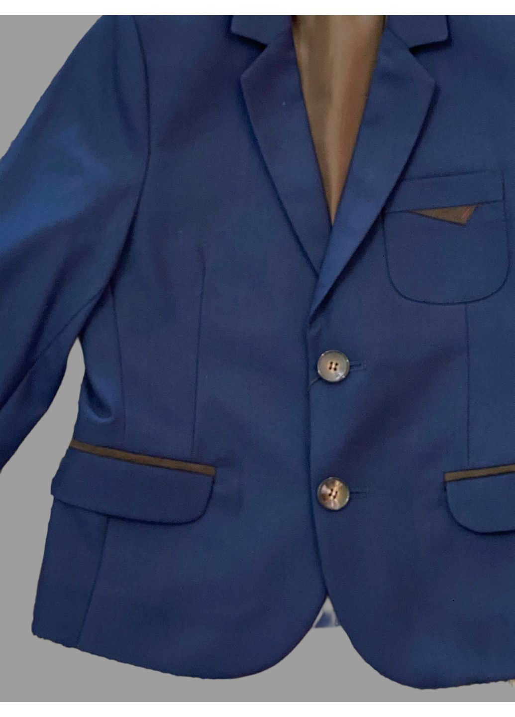 Костюм школьный синий для мальчика пиджак брюки No Brand (354827681)