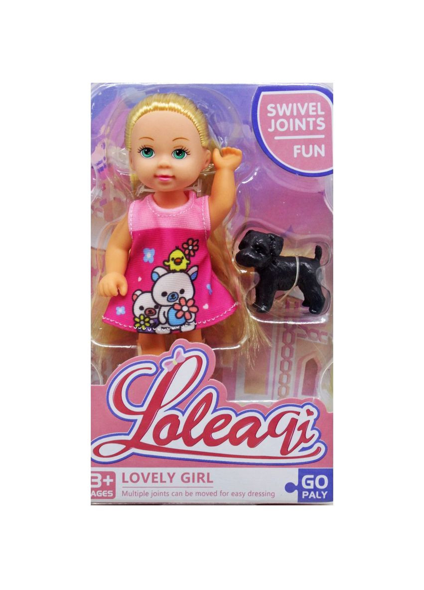 Лялька "Loleaqi" маленька з собачкою, мікс MIC (292142007)