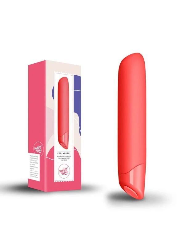 Вибратор Cool Coral, 10 уровней интенсивности SugarBoo (385657882)