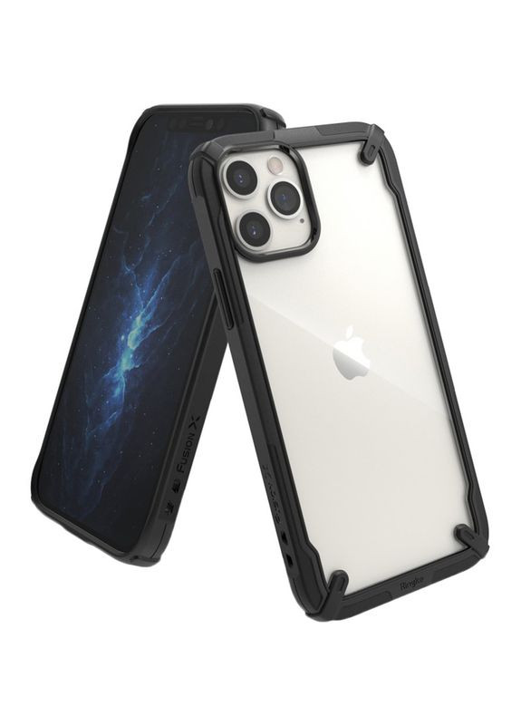 Чохол Fusion X для Apple iPhone 12/12 Pro Black (RCA4789) Ringke (333020160)