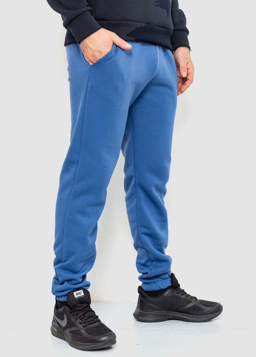 Спорт чоловічі штани на флісі однотонні, колір світло-сірий, Ager (292131355)
