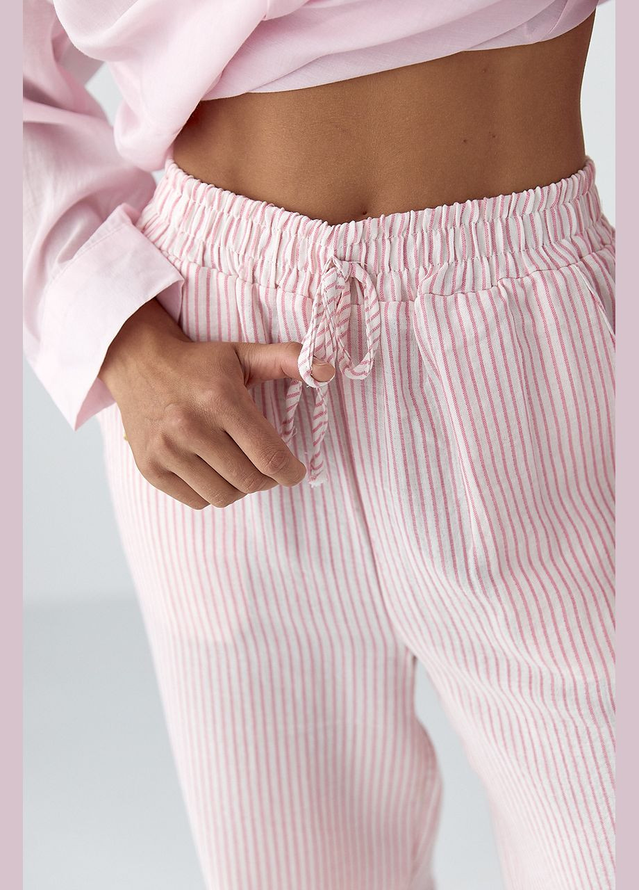 Летние брюки в полоску Lurex (340423329)