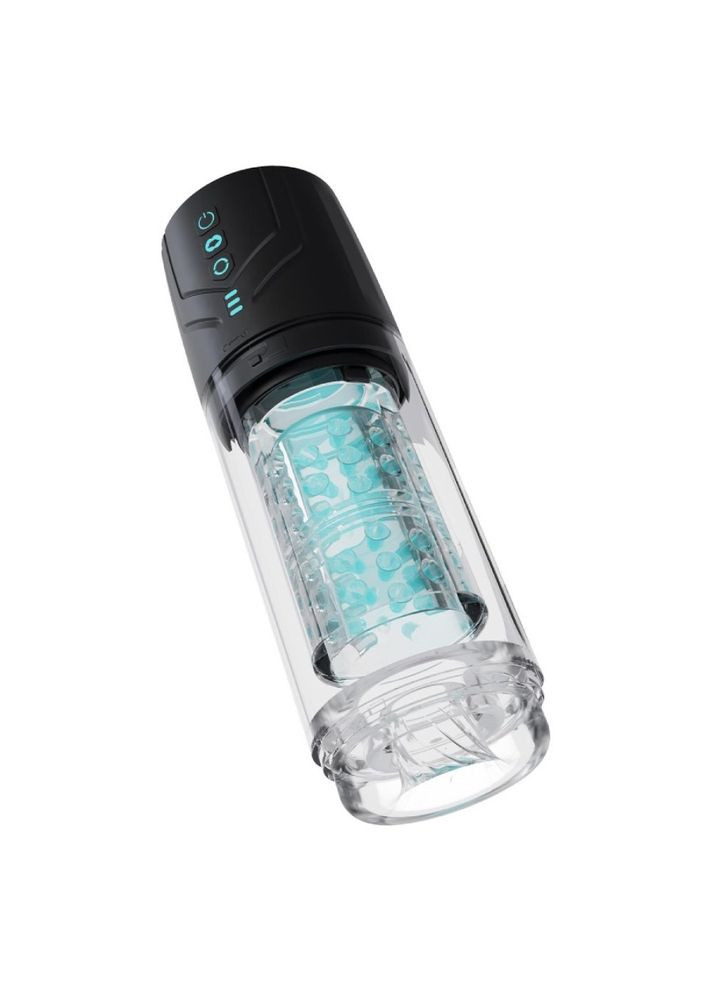 Мастурбатор M For Men Whirlwind Pro з ротацією та всмоктуванням, прозорий Blush (331767546)