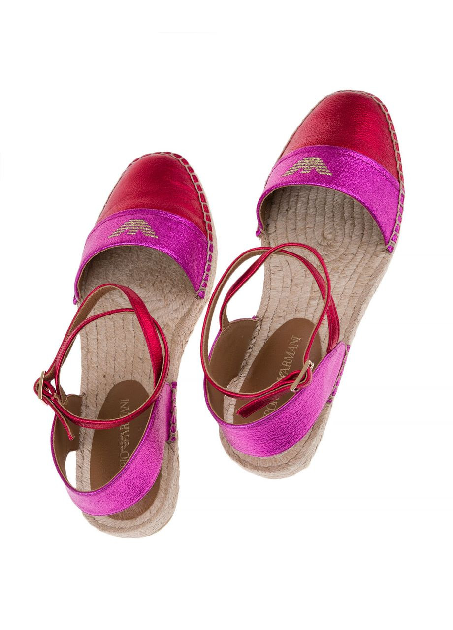 Розовые эспадрильи женские Emporio Armani (314902135)