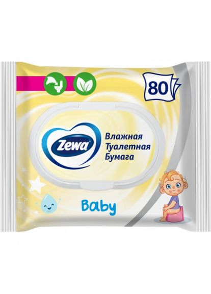 Туалетний папір Zewa baby 80 шт. (271965459)