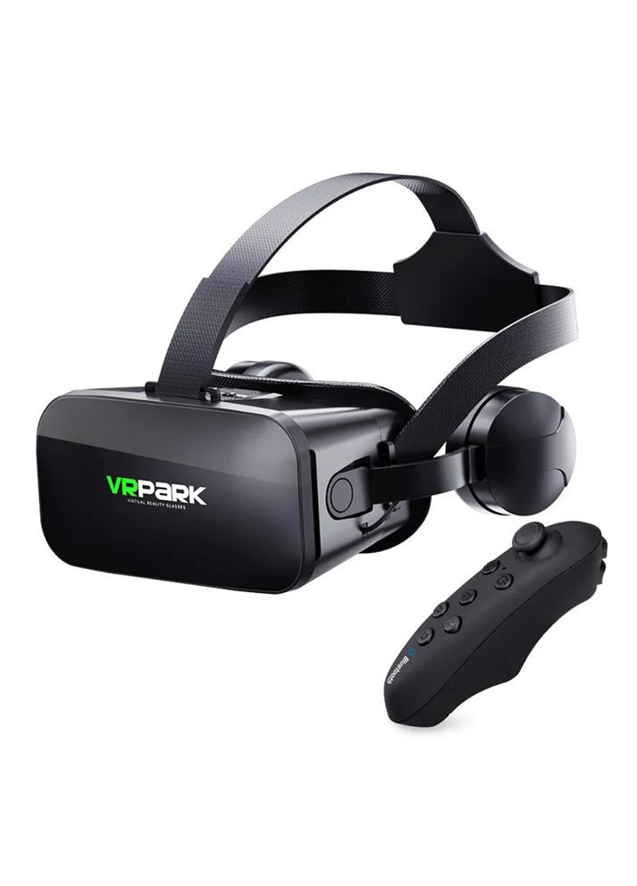 Окуляри шолом віртуальної реальності VRPARK KBY004 з пультом дистанційного керування чорні ORIGINAL (303916051)