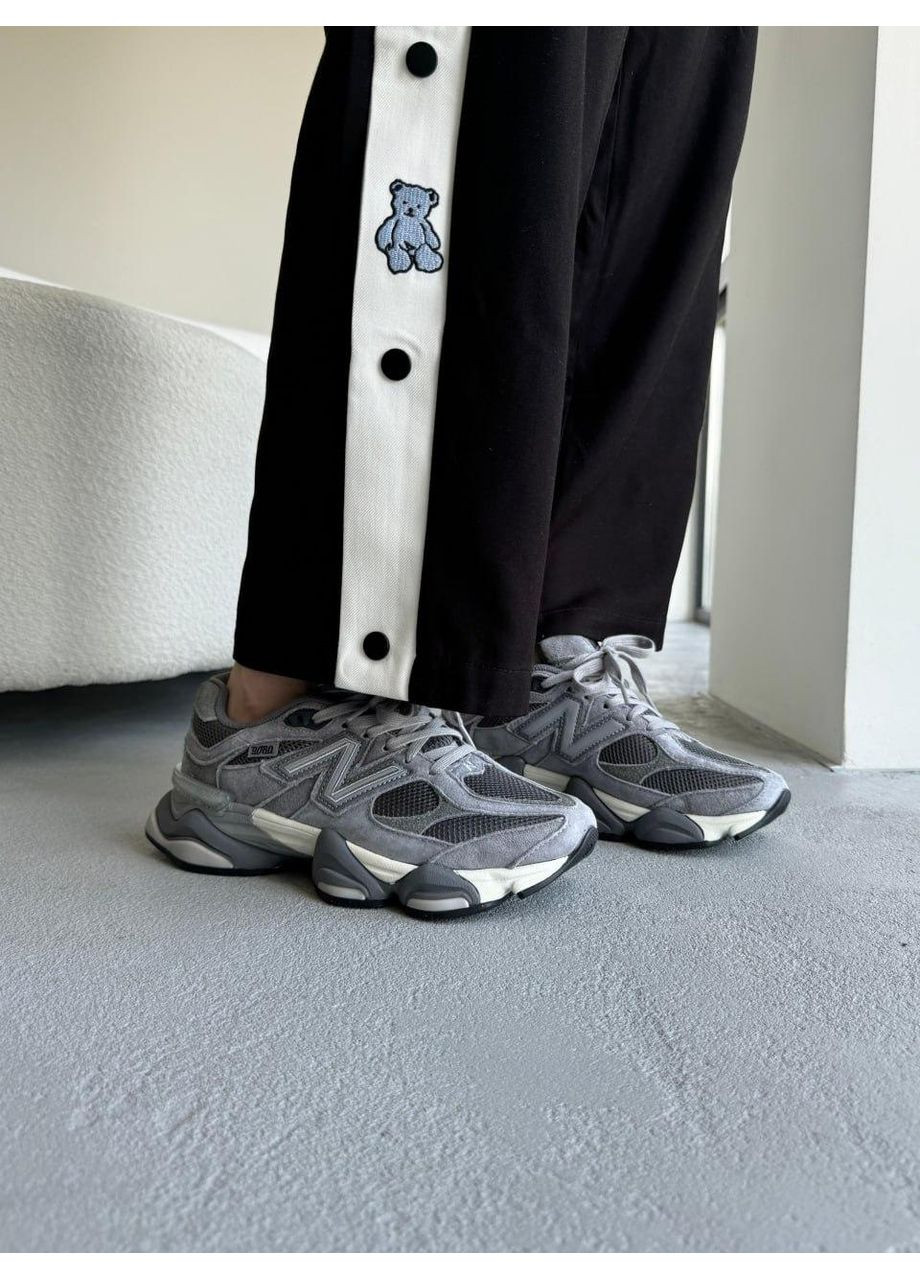 КРОССОВКИ ЖЕНСКИЕ NEW BALANCE 9060 GREY V4 НЬЮ БЕЛАНС 9060 No Brand серые демисезоны (368858357)