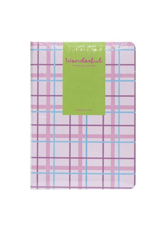 Блокнот A6 "Wonderful" 6701-1 твердий перепліт, 2 закладки та 2 гумки для ручок 80 аркушів 10х14,5 см (Рожевий) No Brand (330137396)