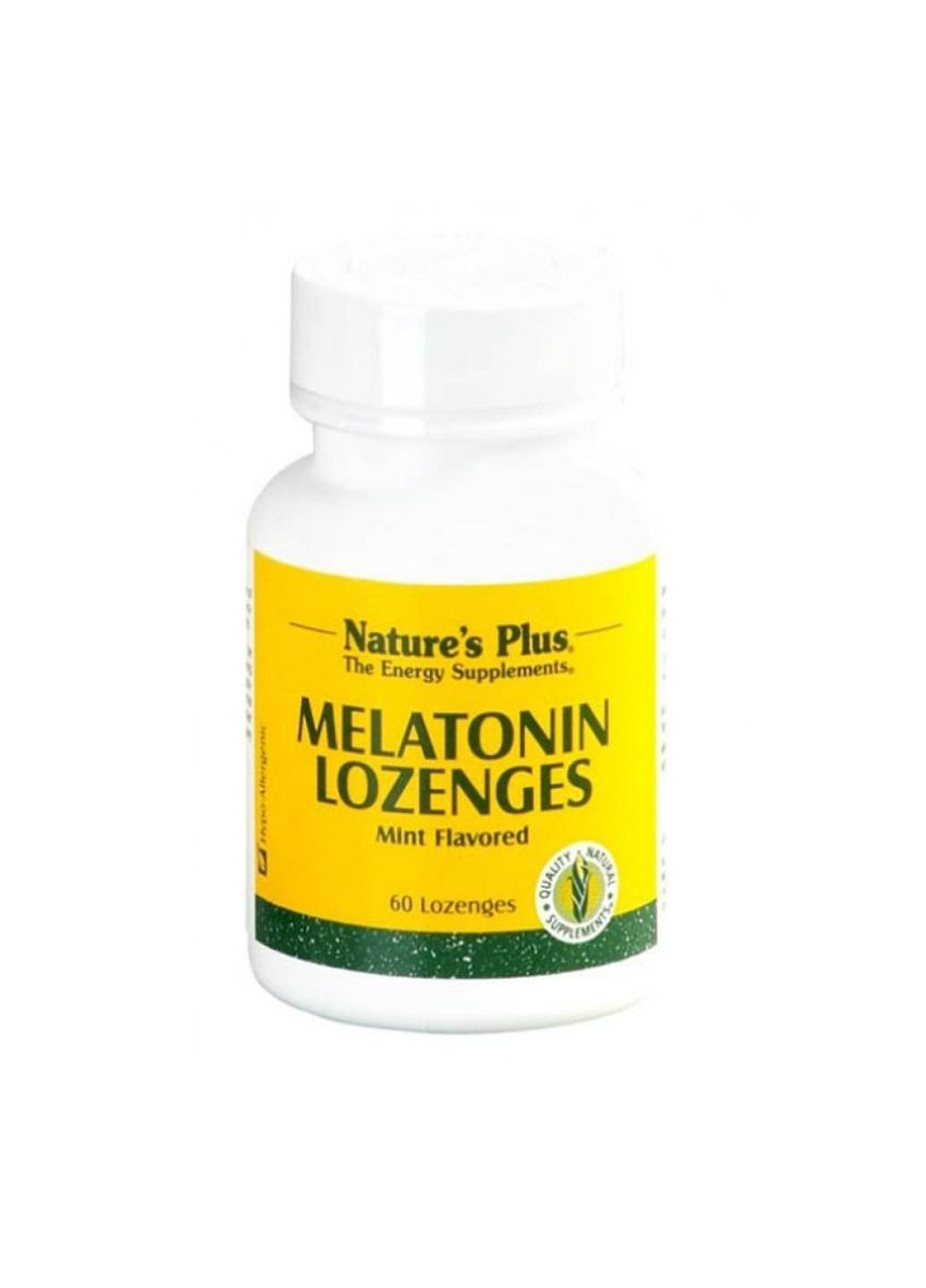 Мелатонін, Melatonin Sublingual 3mg with B6 - 60 tabs Nature's Plus (304025803)