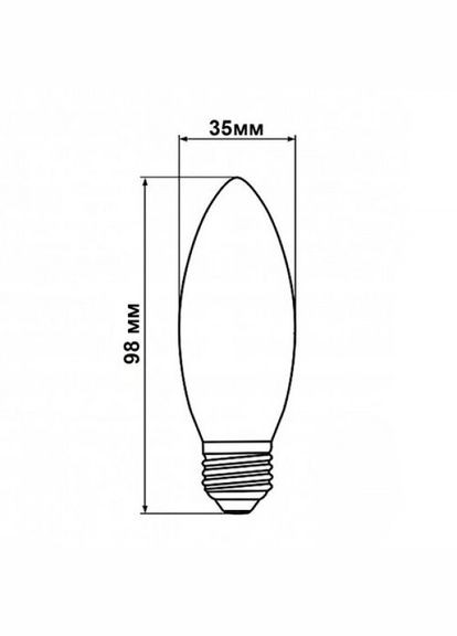 Светодиодная лампа FL-305 C37 4W E14 2800K BIOM (315138555)