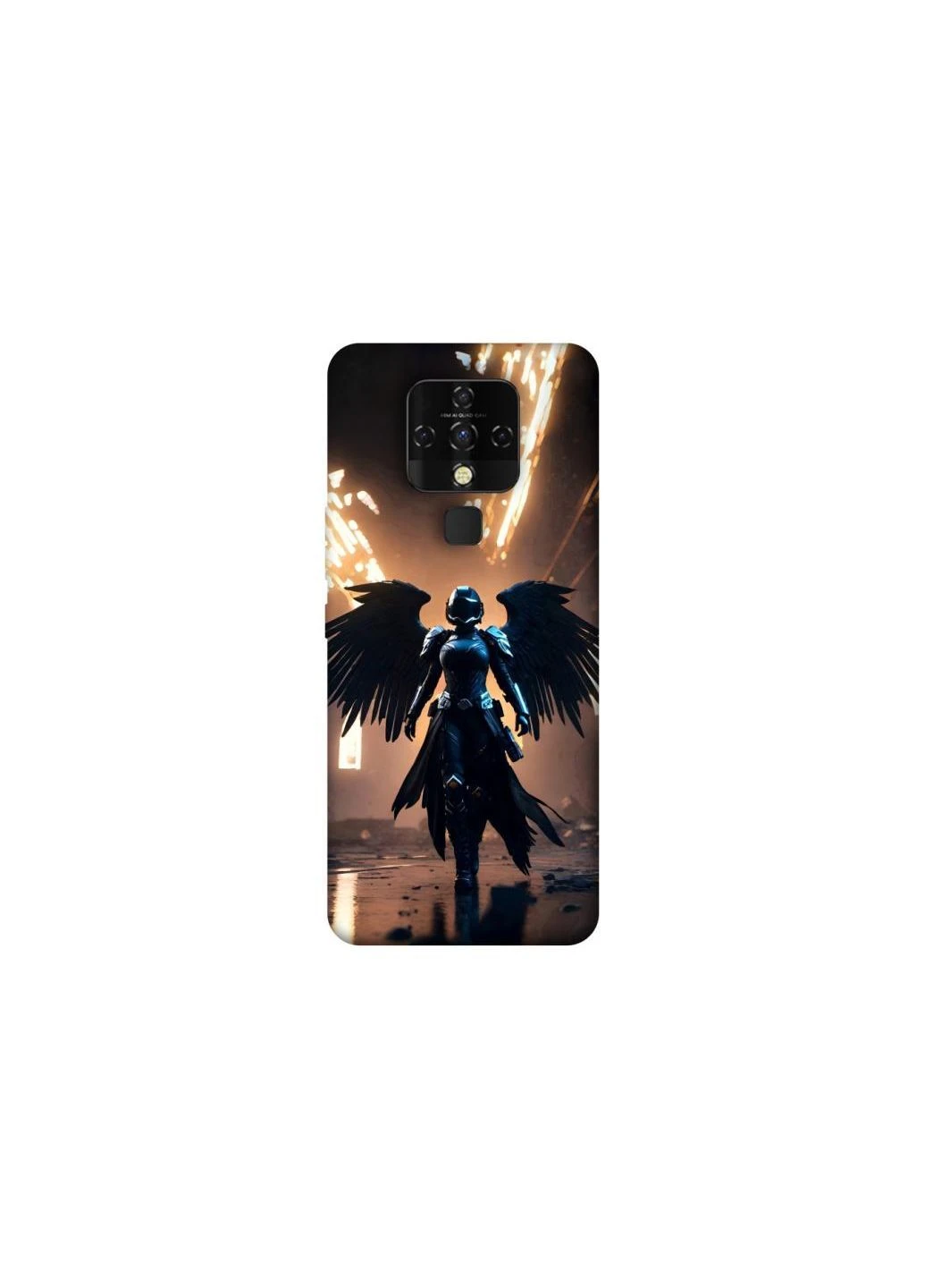 Чехол на TECNO Camon 16 SE Cyber Angel Frontalka (376076846)