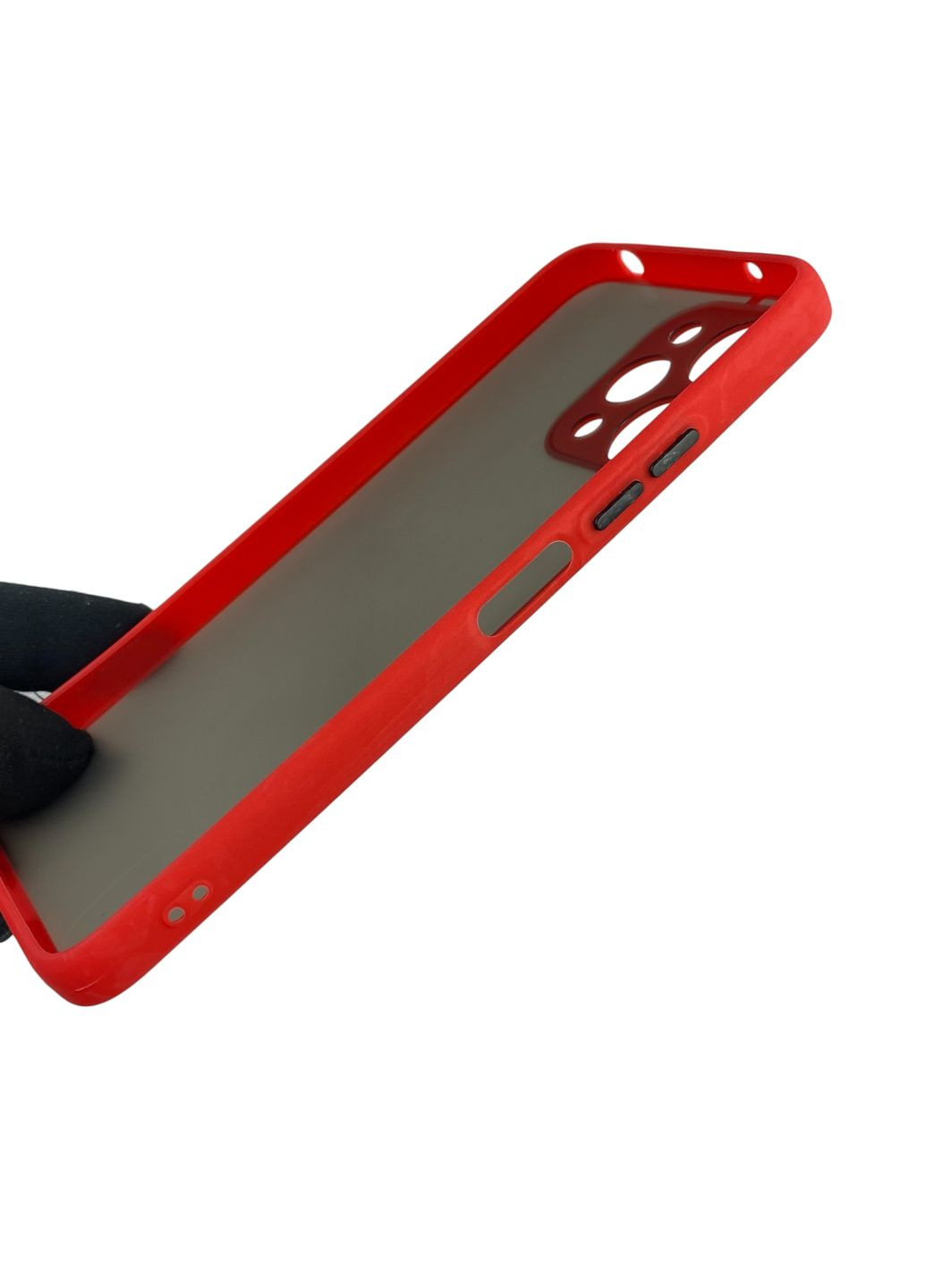 Чохол для телефона Redmi 12 4G з високими бортами із захистом камери на сяомі редмі 12 4г червоний Xiaomi (366230369)