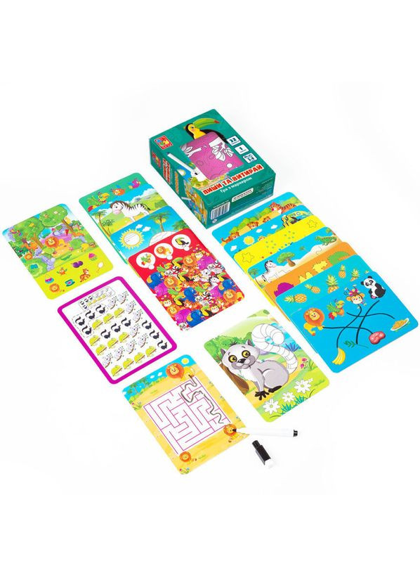 Настольная игра Пиши и вытирай "Зоопарк" VT501020 рус Vladi toys (304404196)