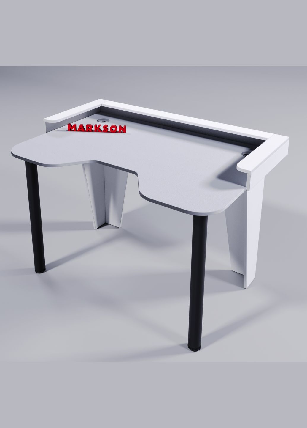 Геймерский компьютерный стол без подсветки ''STALKER - PRO'' белый, игрово Markson MS901-1 білий (319155122)