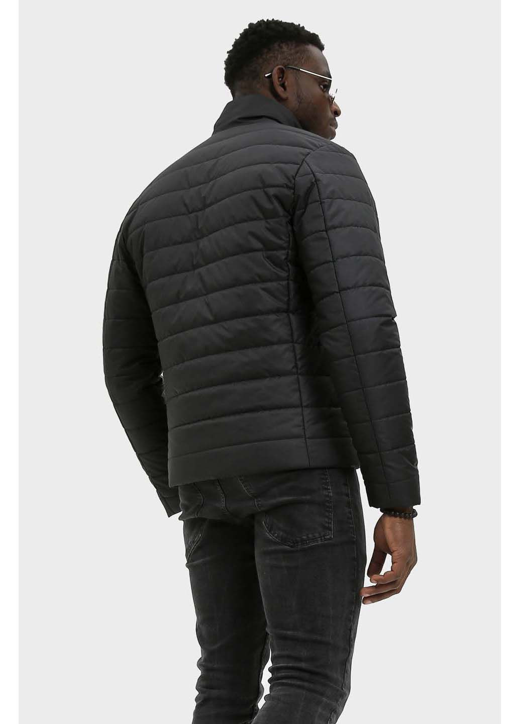 Чорна демісезонна чоловіча куртка Sun's House