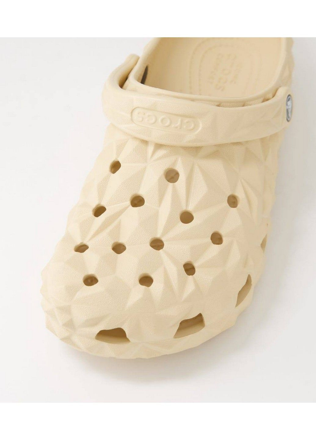 Бежевые сабо кроксы Crocs без каблука