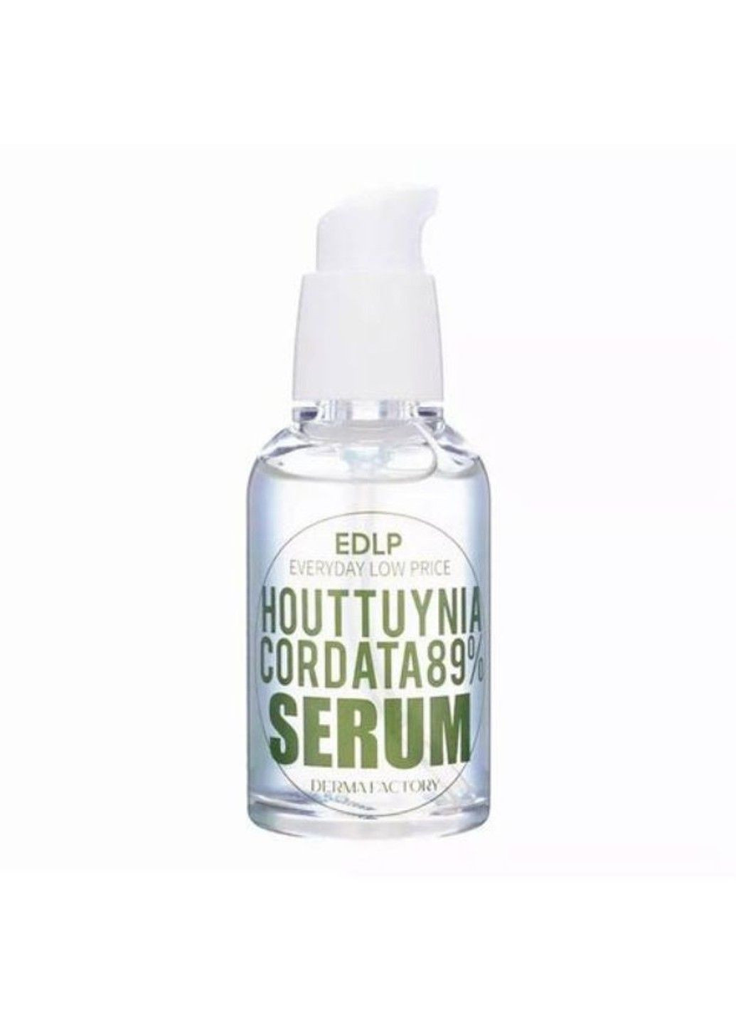 Сироватка для обличчя з екстрактом квітки хауттюйнії Houttuynia Cordata 89% Serum 50ml DERMA FACTORY (302899428)