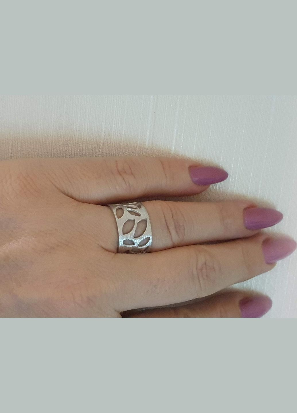 Срібне незамкнене кільце. 90101320МАТ Qvaliz (297669725)