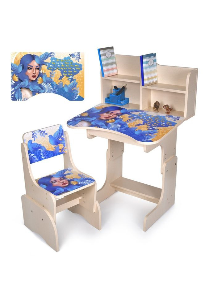 Детская Парта N 2071-5-2 дерево, со стульчиком Bambi (367966317)