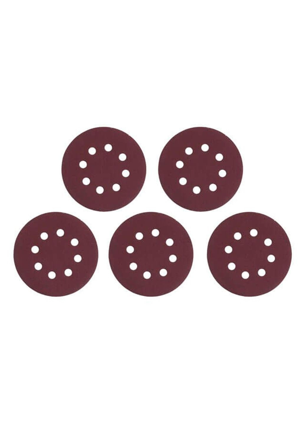 Шліфувальний круг на липучці 125 мм Р120 для ексцентрикової шліфмашини (5 шт.) Intertool (336946547)