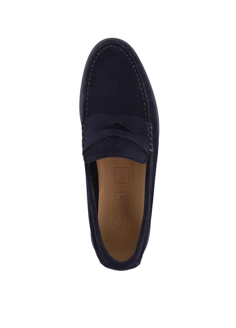 Чоловічі Туфлі D9361-5-653B Синій Замша MIRATON (262520176)