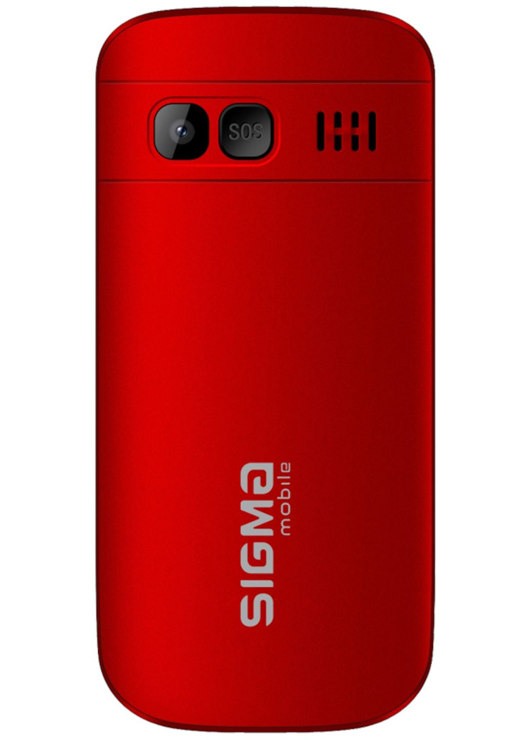 Кнопковий мобільний телефон червоний на 2 сім карти Sigma Comfort 50 Easy Type-C (355267311)