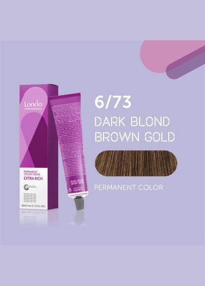 Устойчивая кремкраска для волос Professional Permanent Color 6/73 60 мл Londa Professional (292736679)