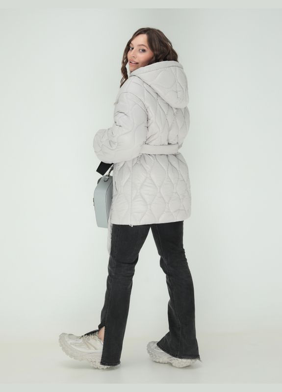 Серая демисезонная куртка лика Mirage