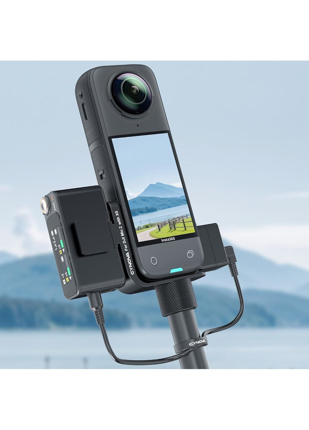 Кріплення для DJI Mic 2 на X5 невидиме Cynova C-X5-CS02 Insta360 (353691078)