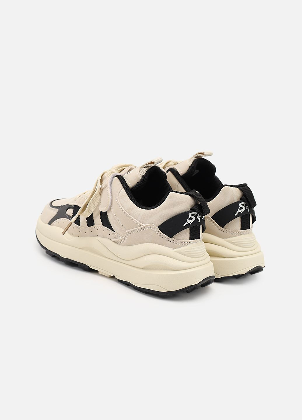 Бежевые демисезонные кроссовки для мальчика, на плоской подошве цвет бежевый цб-00273901 Kimboo