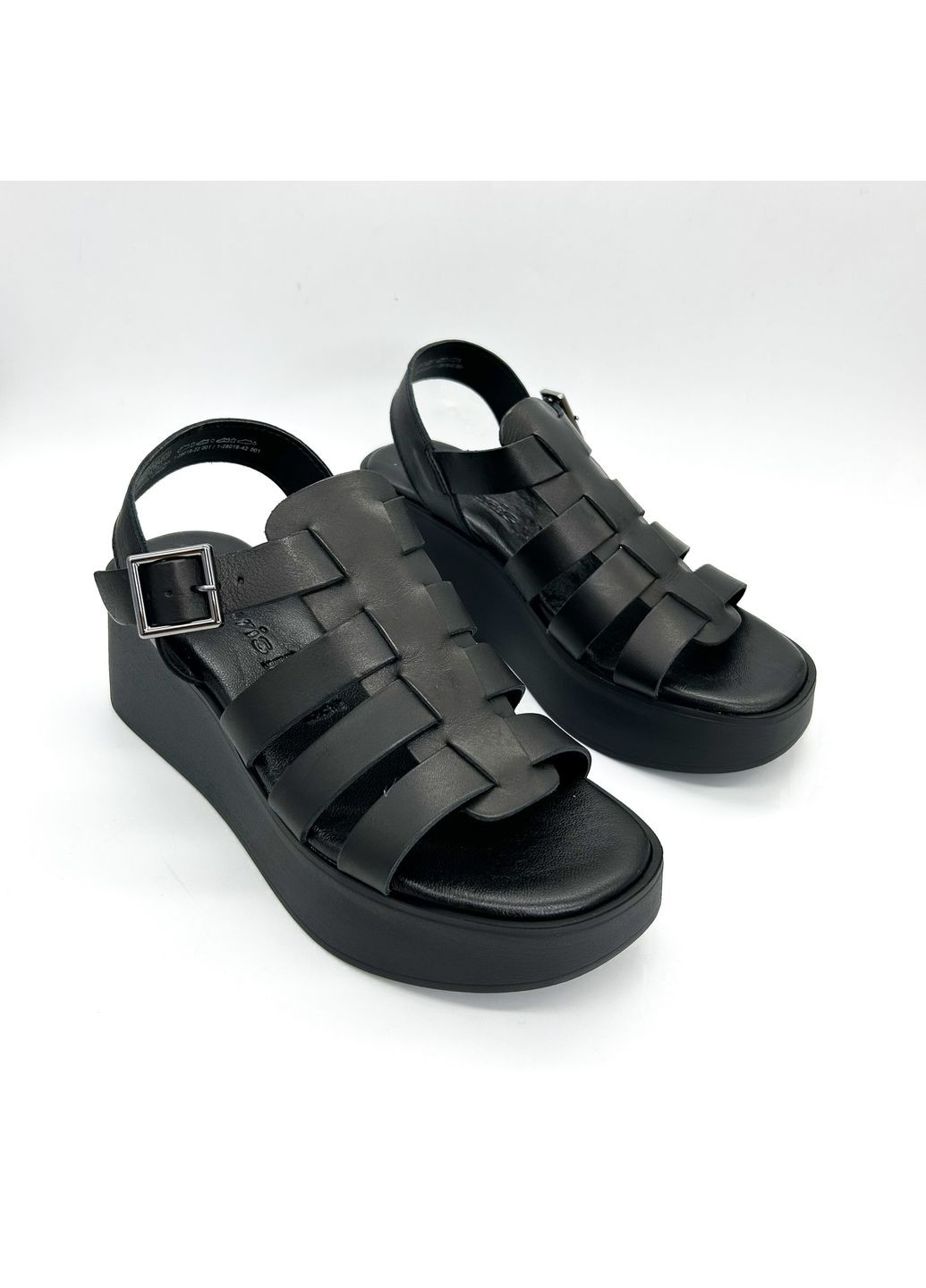 Черные босоножки (р) кожа 0-1-1-1-28018-42-001 Tamaris