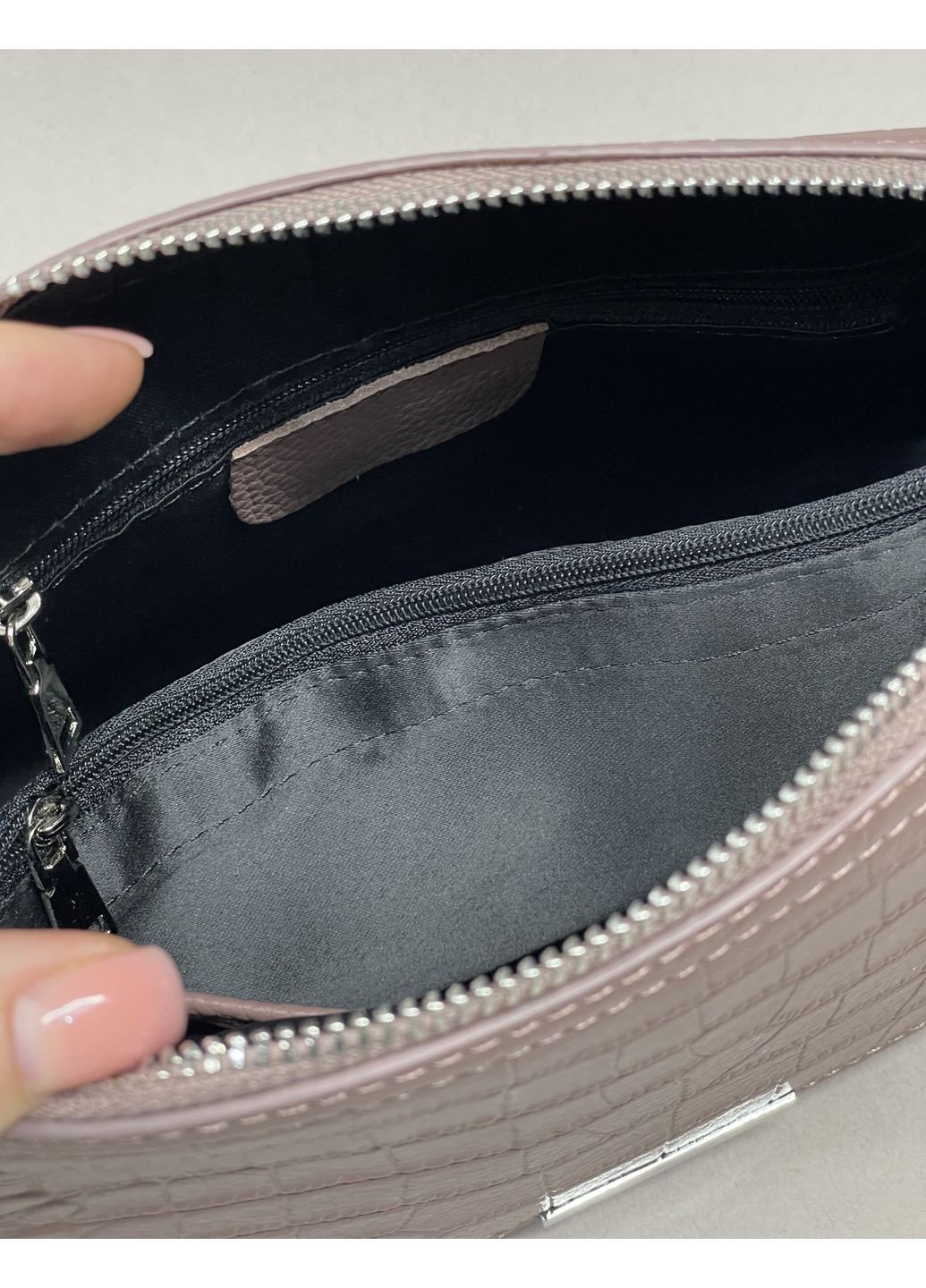 Сумка женская натуральная кожа тиснение крокодил кроссбоди Genuine Leather Кросбоді (361292174)