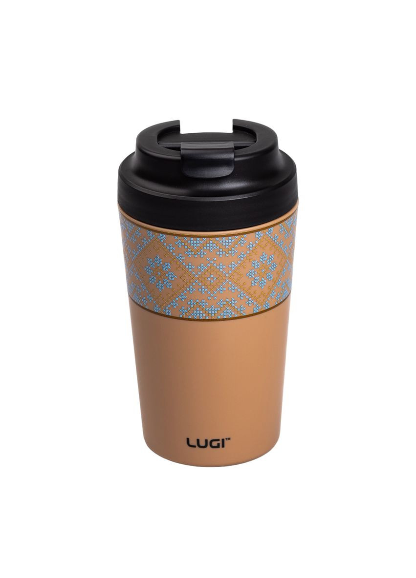 Термочашка Вышиванка 380 мл с крышкой на защелке, Yiwu (328603904)