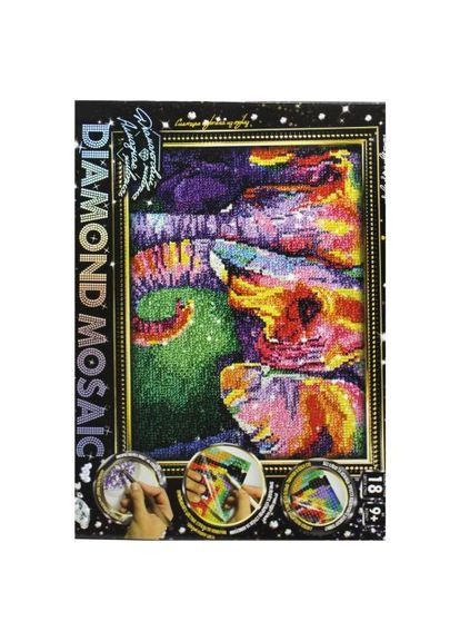 Алмазная мозаика Dankotoys Слоны для творчества с разноцветными стразами. ProDobro (367091506)