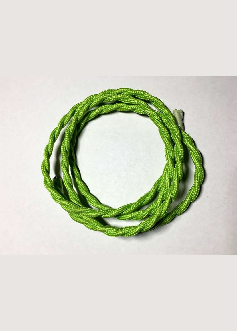 AMP кабель текстильний звитий 2x0.75 light green Levistella (282843622)