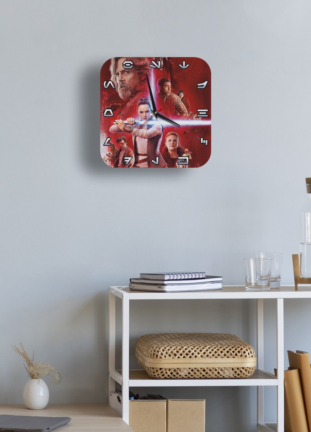 Годинник настінний star wars 2 квадратний No Brand (328089267)