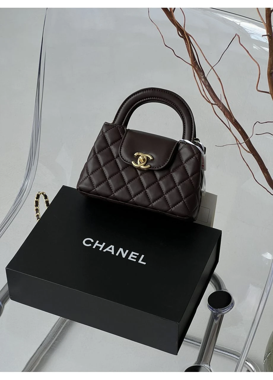 Сумка жіноча Kelly Bag Premium шоколадний клатч Шанель MDR No Brand (382994495)