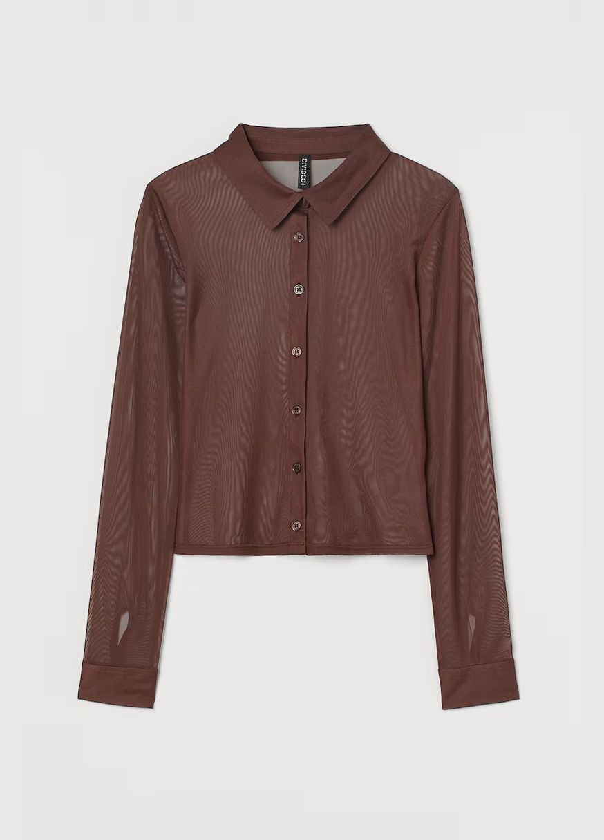 Коричнева блуза H&M