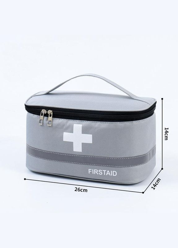 Аптечка, сумка-органайзер для медикаментів Сіра ( код: IBH046S ) No Brand (331902290)