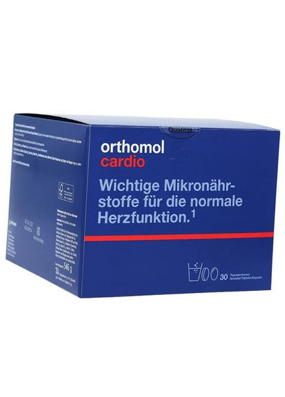 Вітаміни для серцево-судинної системи, Cardio,. 30пакетов (36605031) Orthomol (293255593)