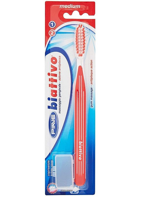 Зубна щітка "Biattivo", середньої жорсткості, зелена Medium Toothbrush Зубная щетка "Biattivo" (2-812780) Piave (369791140)