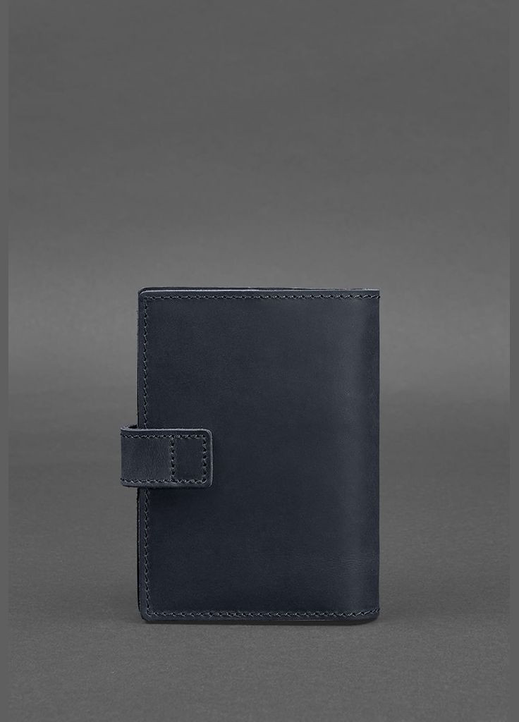 Кожаная обложка для паспорта 5.0 (с окошком) темно-синяя Crazy Horse (A-026766) BlankNote (329186648)