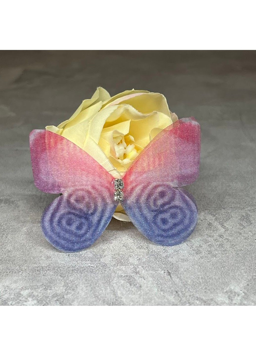 Бабочка (шифон, двухслойная), размер ≈45 мм, цвет-микс, арт 014844, 1 шт No Brand (317352015)