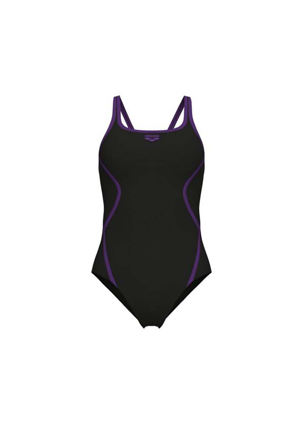 Черный демисезонный женский купальник pro_file swimsuit solid черный Arena