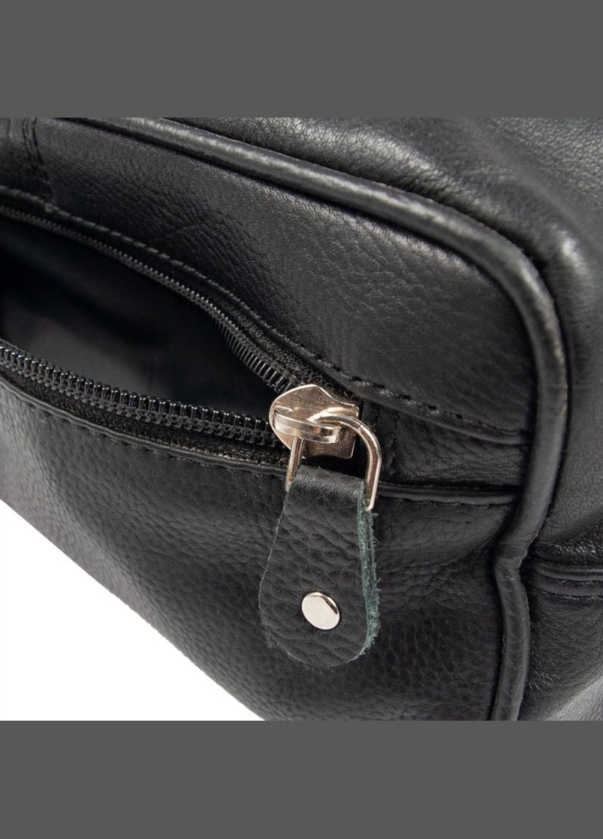 Чёрный кожаный несессер 1450 BLK Ashwood (303830297)