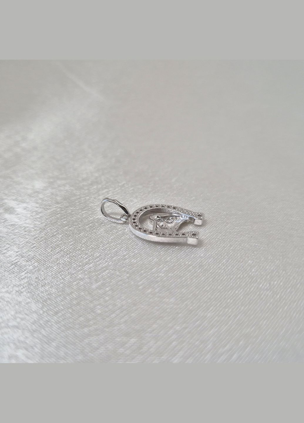 Серебряная подвеска Подкова с Конем серебро 925 пробы Родированное 3184р 2.40г No Brand (347228143)