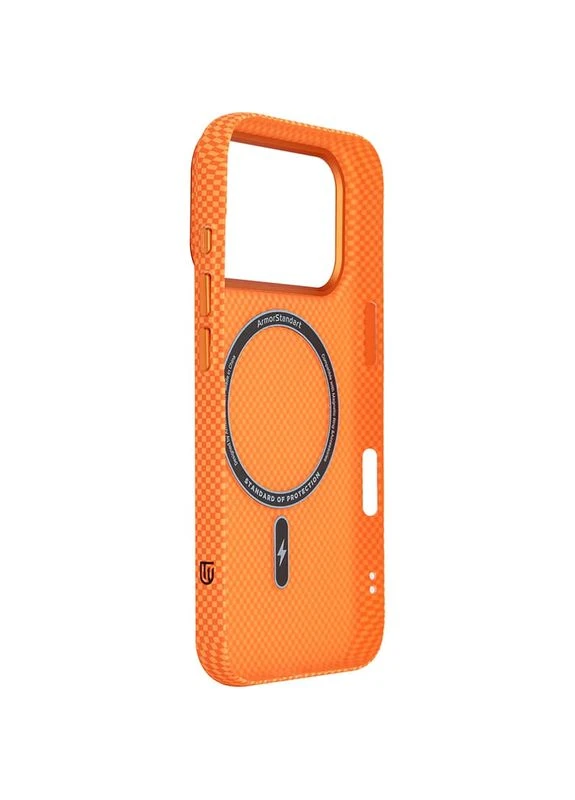Чехол LikeCarbon2 MagCase для Apple iPhone 17 Pro Kevlar Orange (ARM88556) ArmorStandart (384470095)
