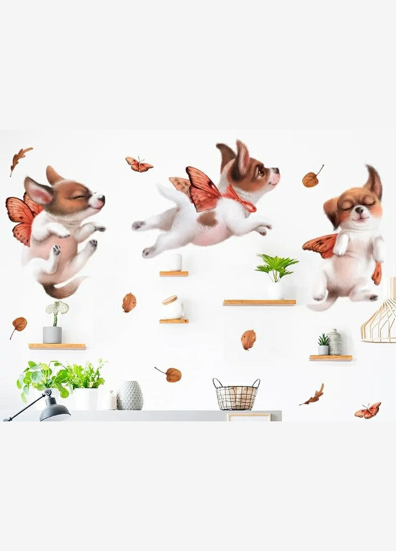 Наклейка вінілові Собачки I love dog (лист 30 х 90 см) Б27-1 No Brand (334884594)