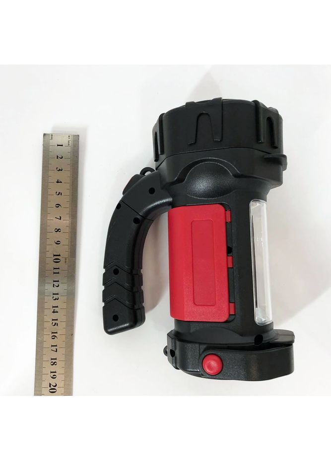 Ручний акумуляторний ліхтар T80C-5W+COB із функцією Power Bank червоний No Brand (369144589)