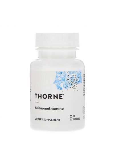 Селен (селенметіоніном), Selenomethionine,, 60 капсул (THR22501) Thorne Research (266038997)